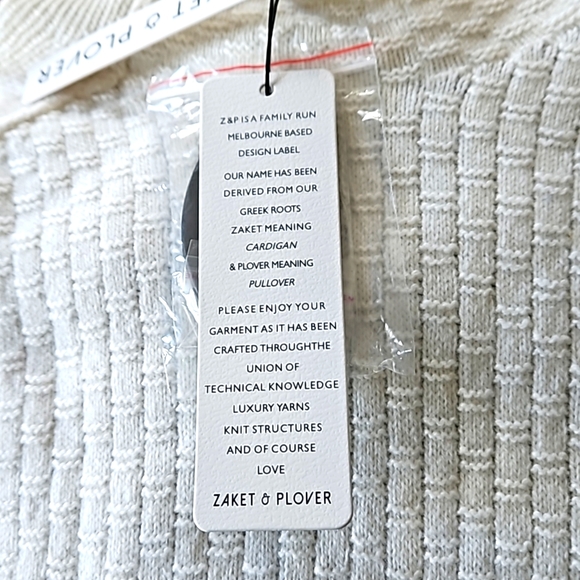 NEW~Beautiful ZAKET and PLOVER On-Trend Luxury Knit Sweater - Picture 6 of 8